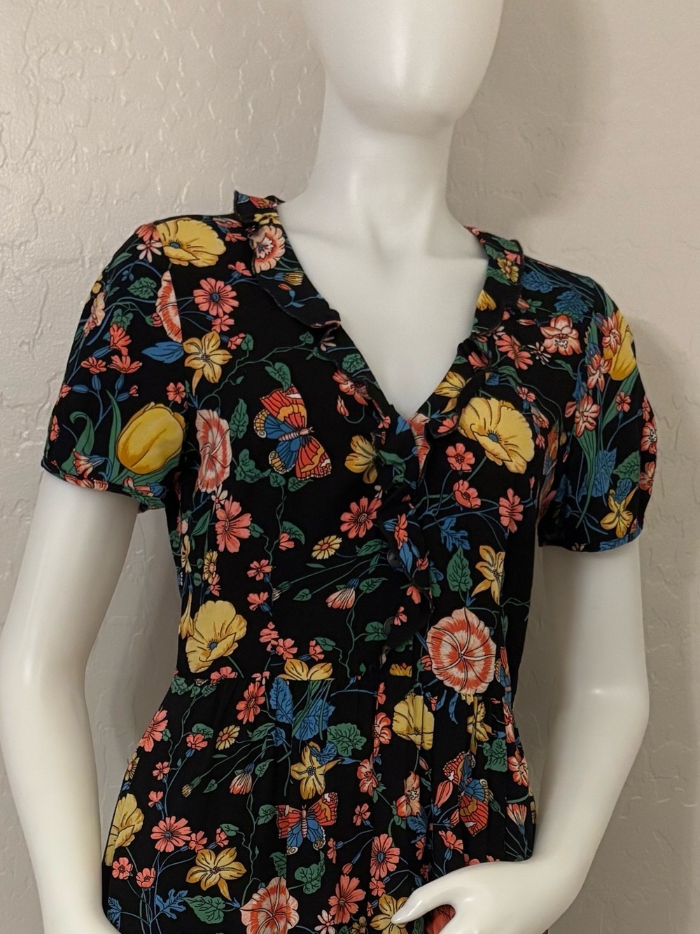 Anthropologie Maeve Bloedel Floral Dress Size 6 - Picture 8 of 16